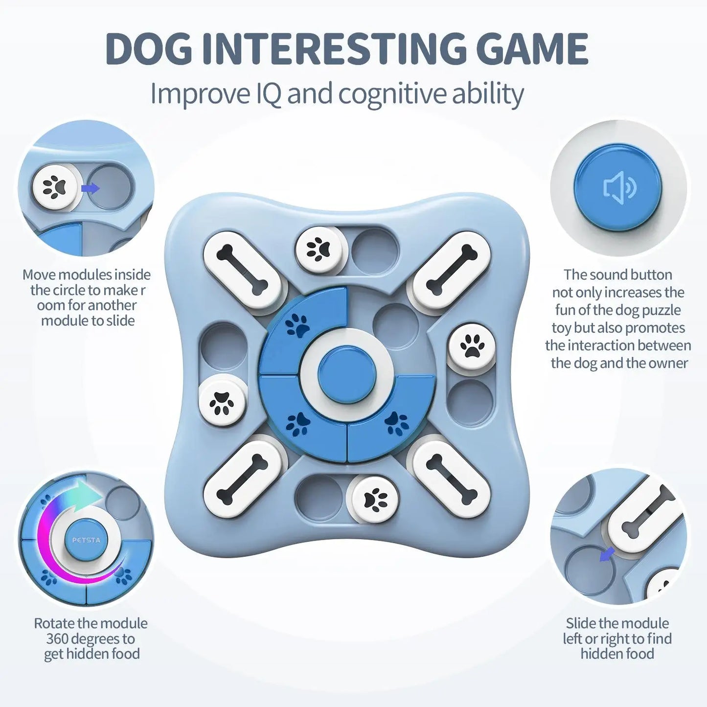 Juego de Memoria para Perros - Puzzle Interactivo de Nivel Experto