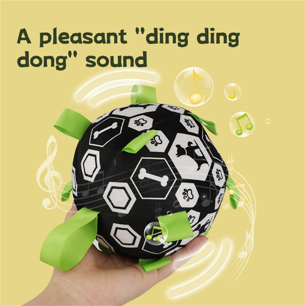 Pelota de Fútbol de Felpa con Cascabel para Perros - Juguete Interactivo