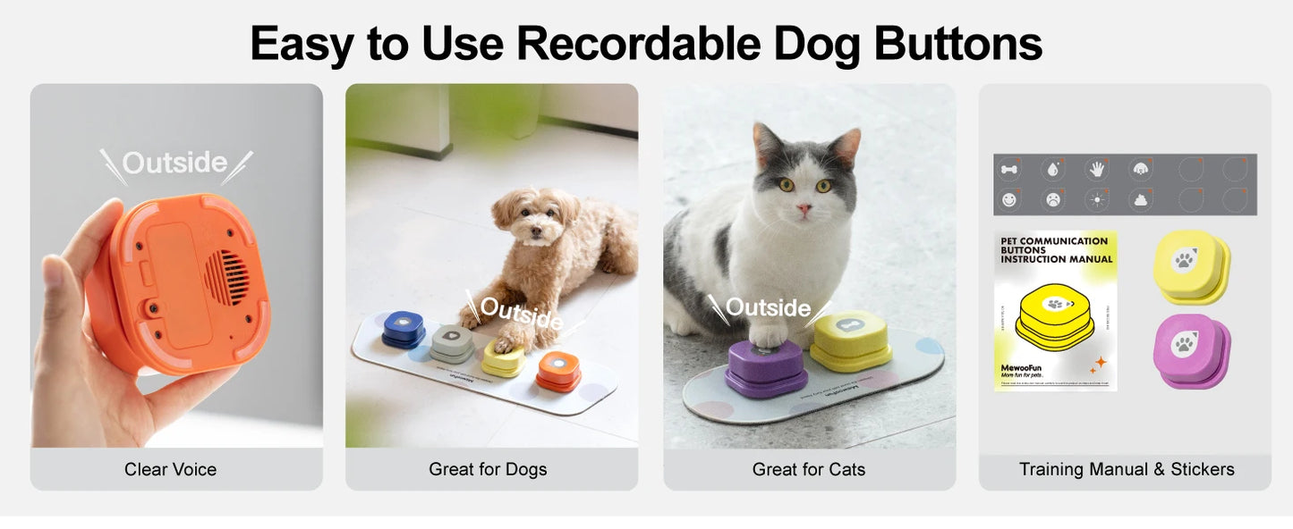 Set de Botones de Comunicación para Perros - ¡Enseña a tu Perro a "Hablar"!