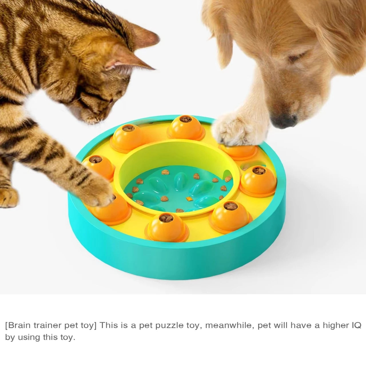 Puzzle Interactivo 3 en 1 para Perros: Comedero Lento con Dificultad Ajustable