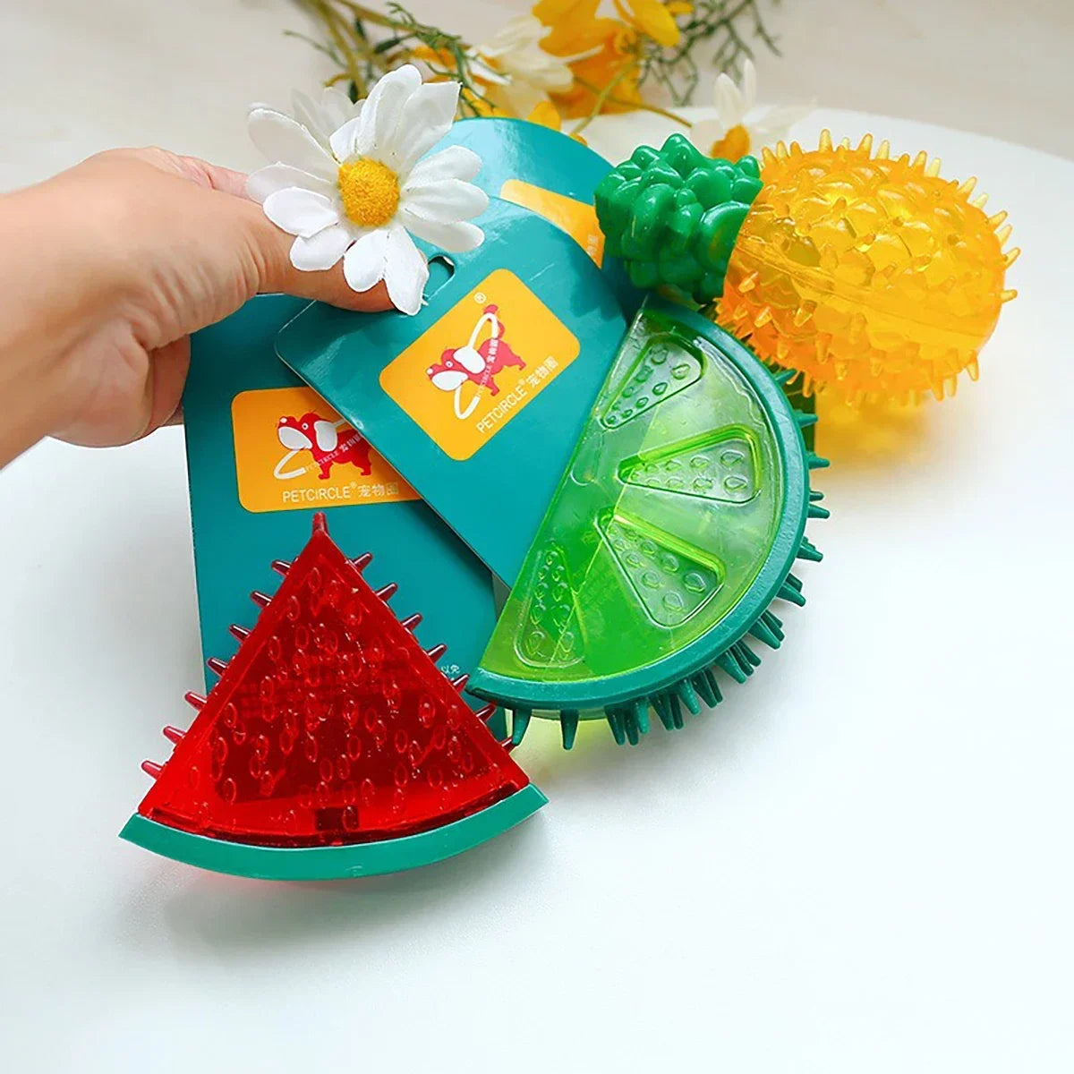 Mordedor Refrigerante para Cachorros - Juguete Congelable para Alivio de Dentición