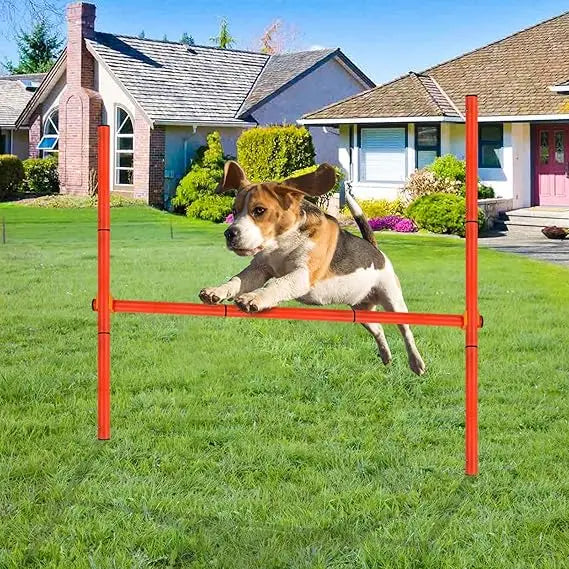 Valla de Salto para Agility Canino - Kit de Iniciación con Altura Ajustable