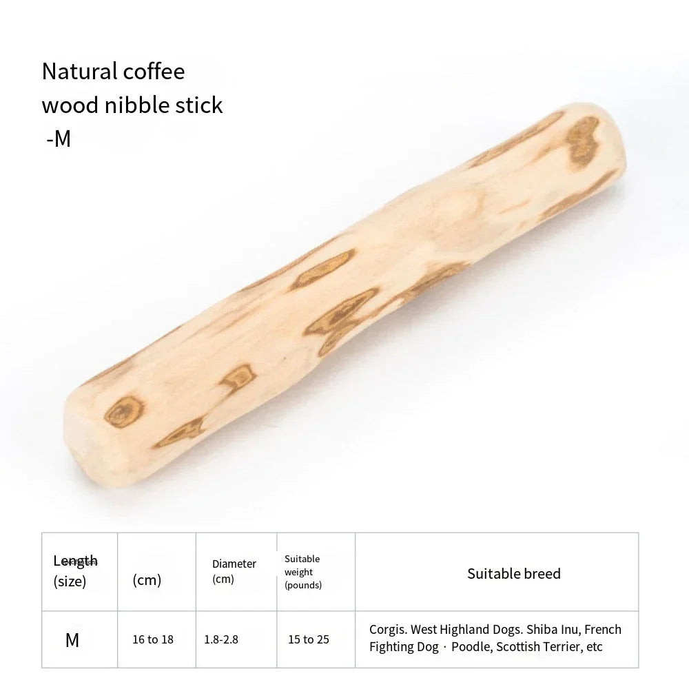 Mordedor de Madera de Café - Juguete Dental 100% Natural y de Larga Duración