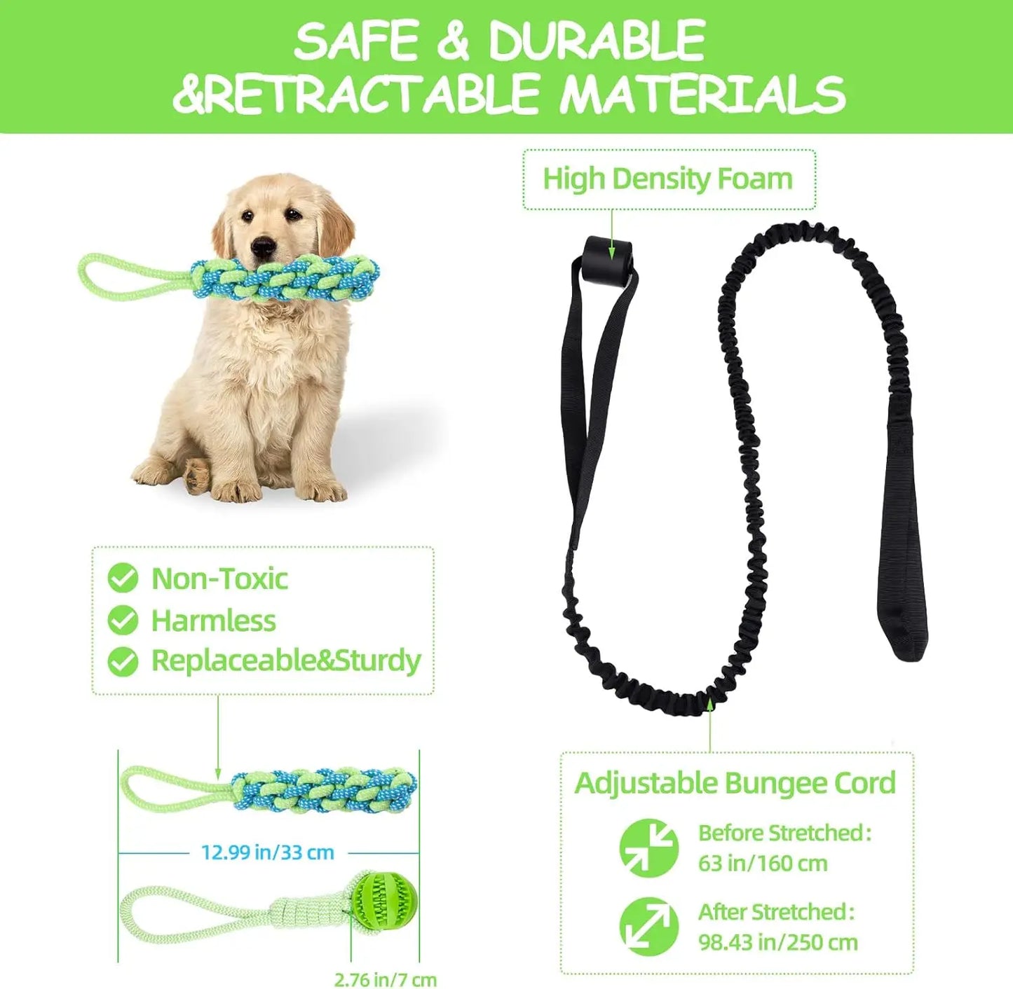Spring Pole: Juguete Colgante de Resistencia para Perros Fuertes
