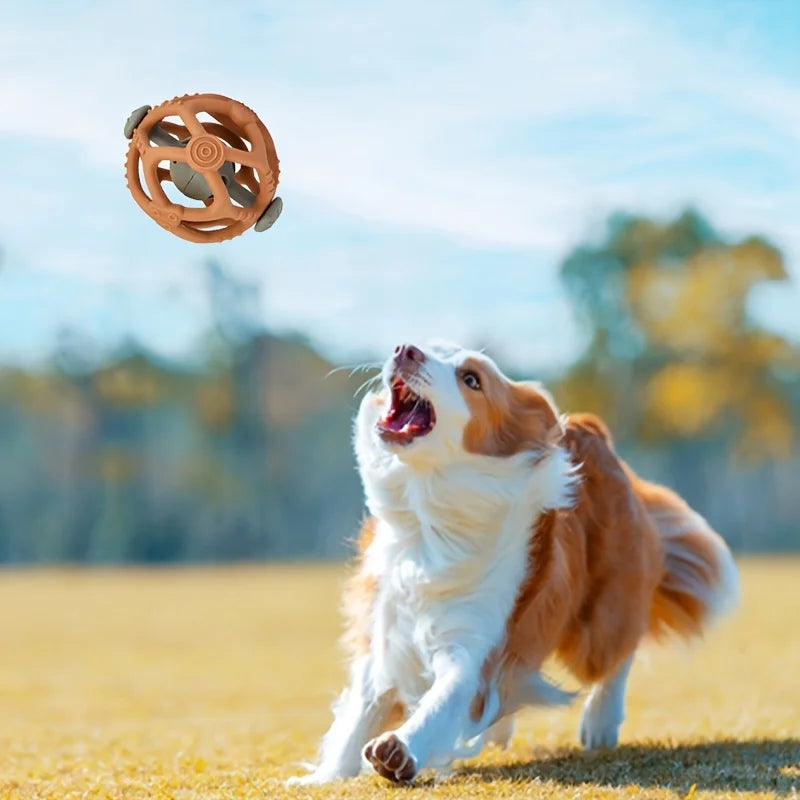 Pelota Interactiva de Silicona 3 en 1: Juego, Mordedor y Puzzle Rellenable