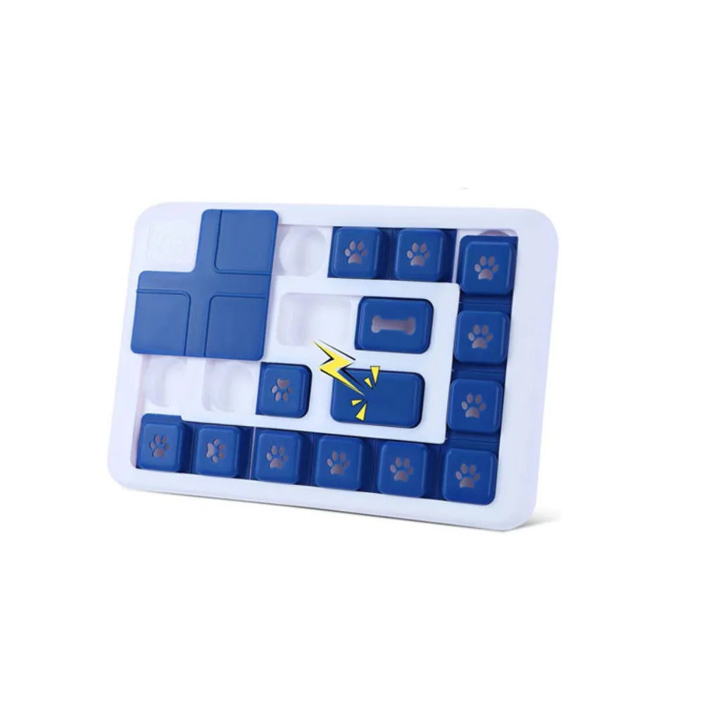 Juguete Interactivo 2 en 1: Puzzle Giratorio y Comedero Lento para Perros y Gatos