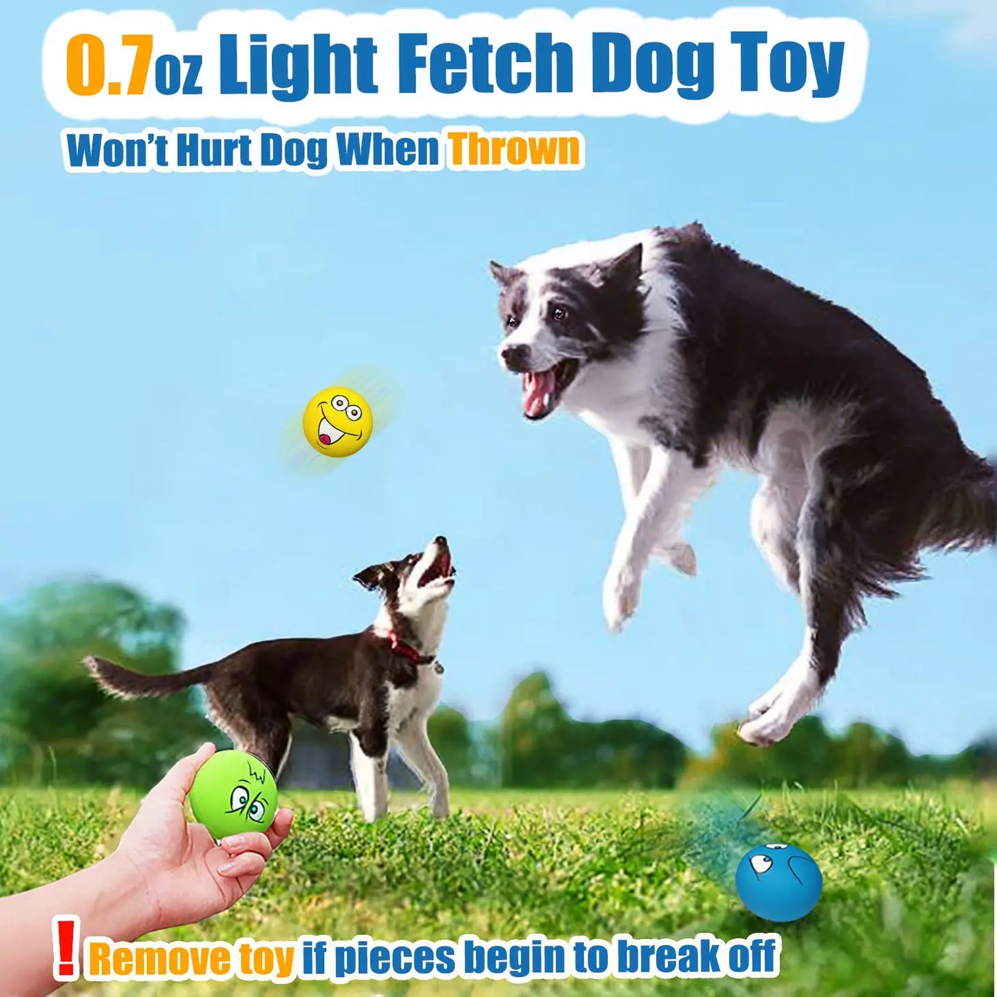Pack de 6 Pelotas de Látex Natural con Sonido para Cachorros y Perros Pequeños