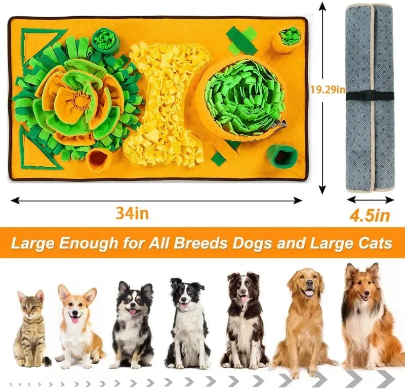 Alfombra Olfativa Extra Grande (XL) para Perros - Manta de Juego y Comida Lenta