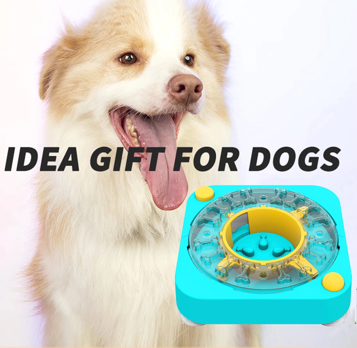 Puzzle Interactivo 3 en 1 para Perros: Comedero Lento con Dificultad Ajustable