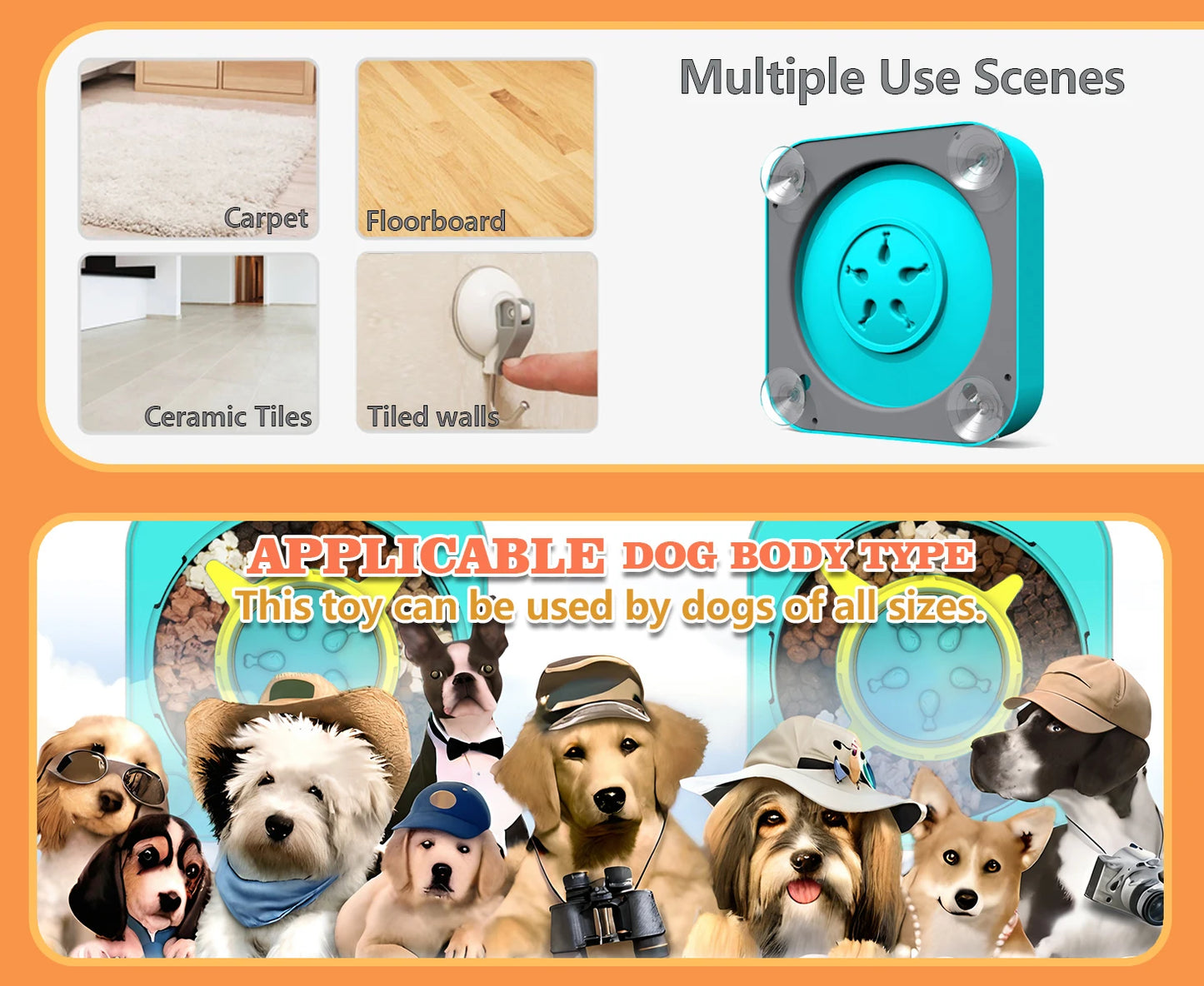 Puzzle Interactivo 3 en 1 para Perros: Comedero Lento con Dificultad Ajustable