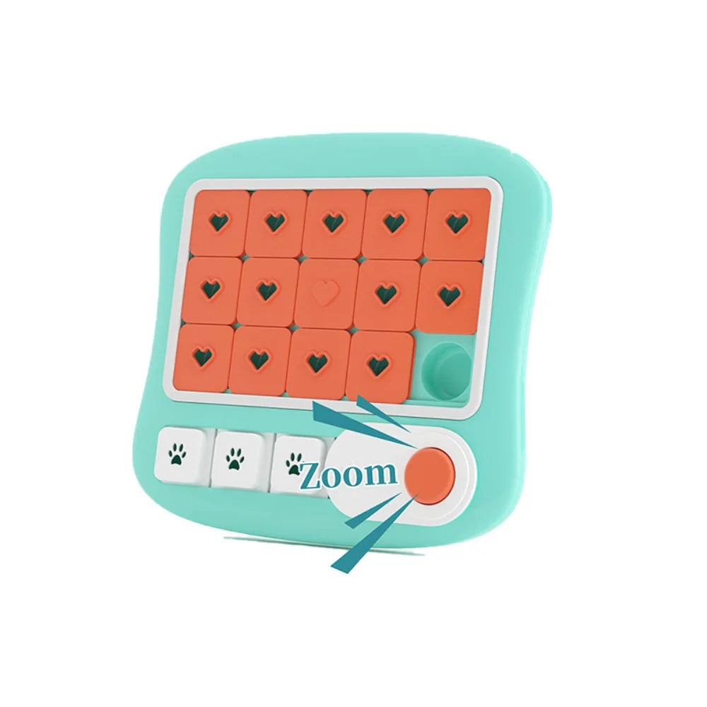 Juguete Interactivo 2 en 1: Puzzle Giratorio y Comedero Lento para Perros y Gatos