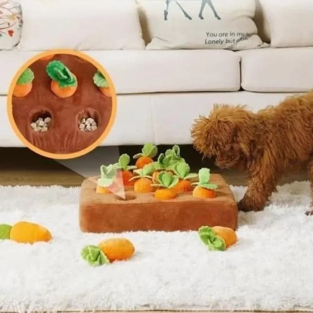 Alfombra Olfativa Interactiva "Huerto de Zanahorias" para Perros