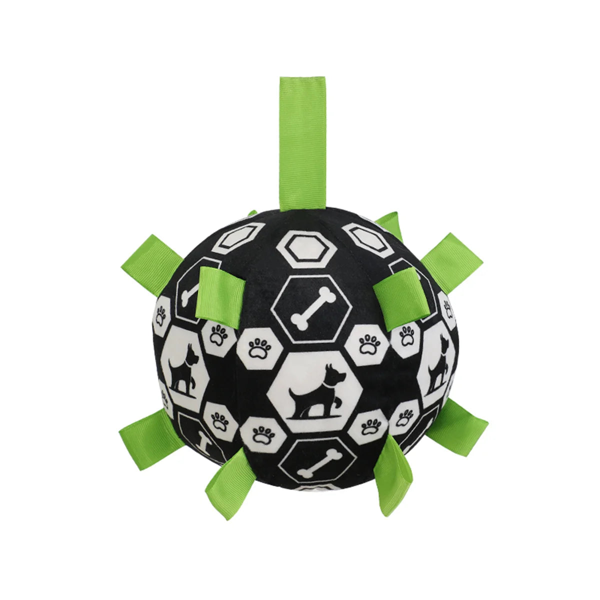 Pelota de Fútbol de Felpa con Cascabel para Perros - Juguete Interactivo