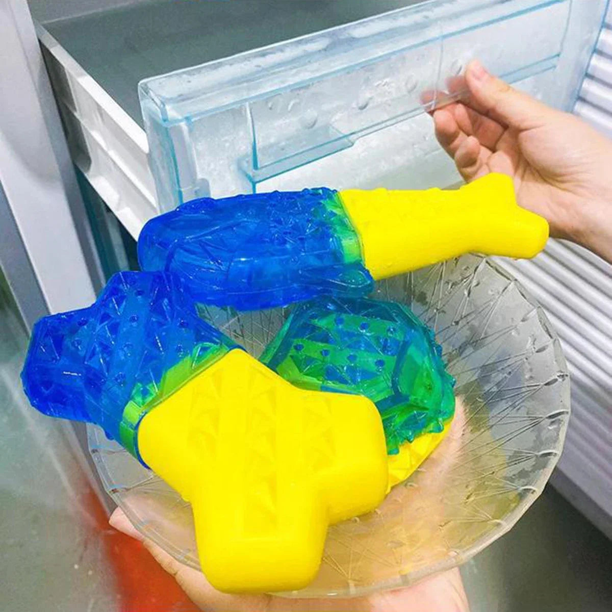 Mordedor Refrigerante para Cachorros - Juguete Congelable para Alivio de Dentición