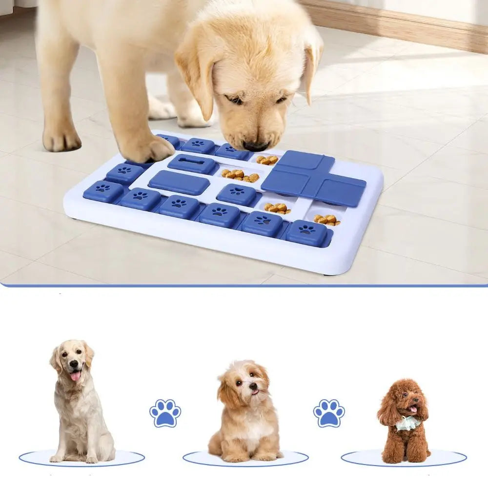 Juguete Interactivo 2 en 1: Puzzle Giratorio y Comedero Lento para Perros y Gatos
