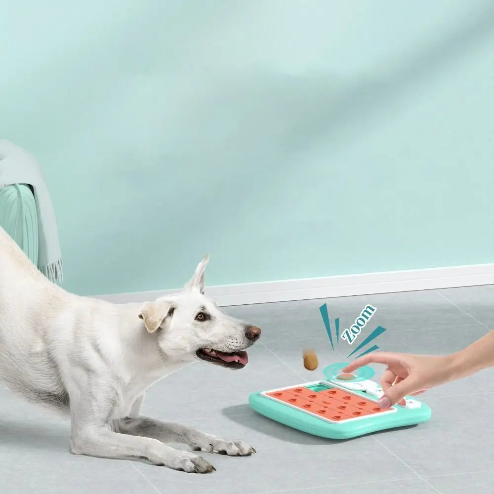 Juguete Interactivo 2 en 1: Puzzle Giratorio y Comedero Lento para Perros y Gatos