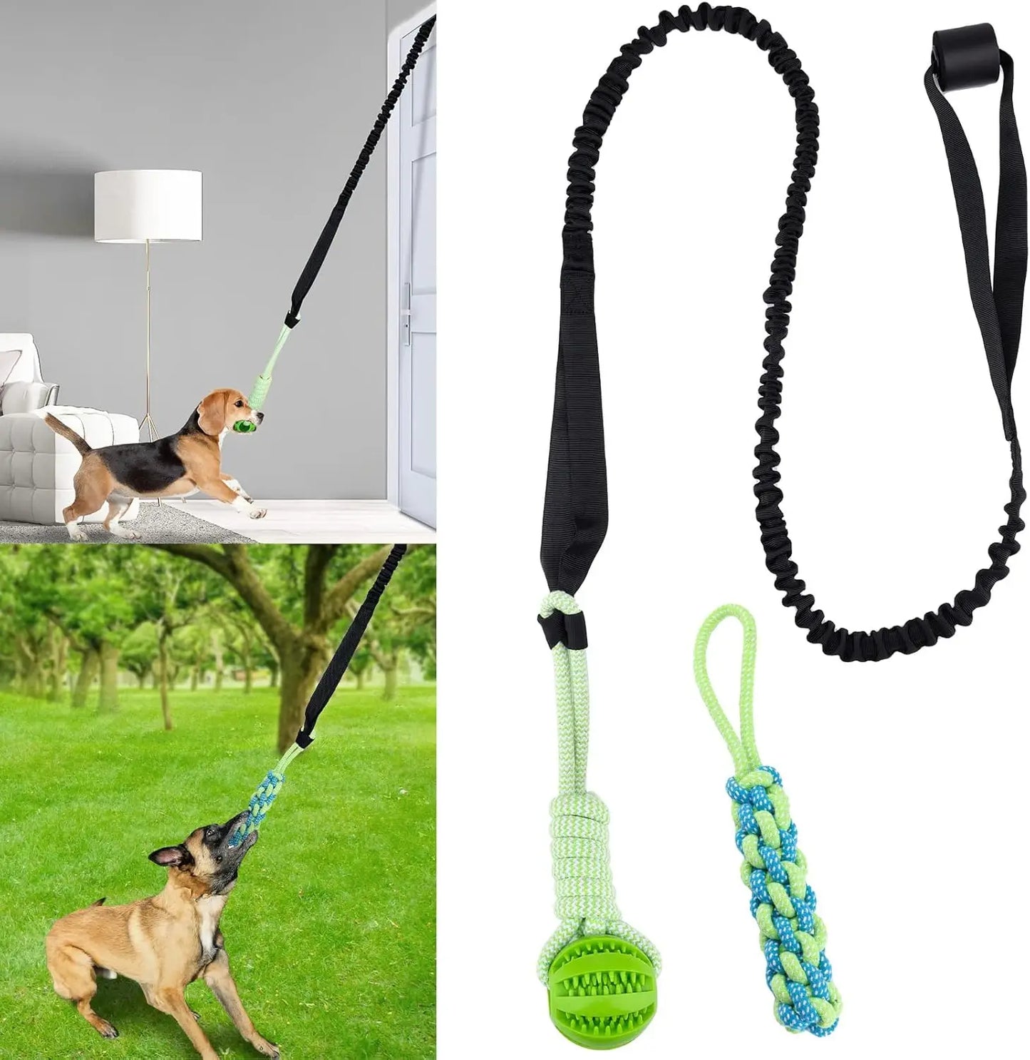 Spring Pole: Juguete Colgante de Resistencia para Perros Fuertes