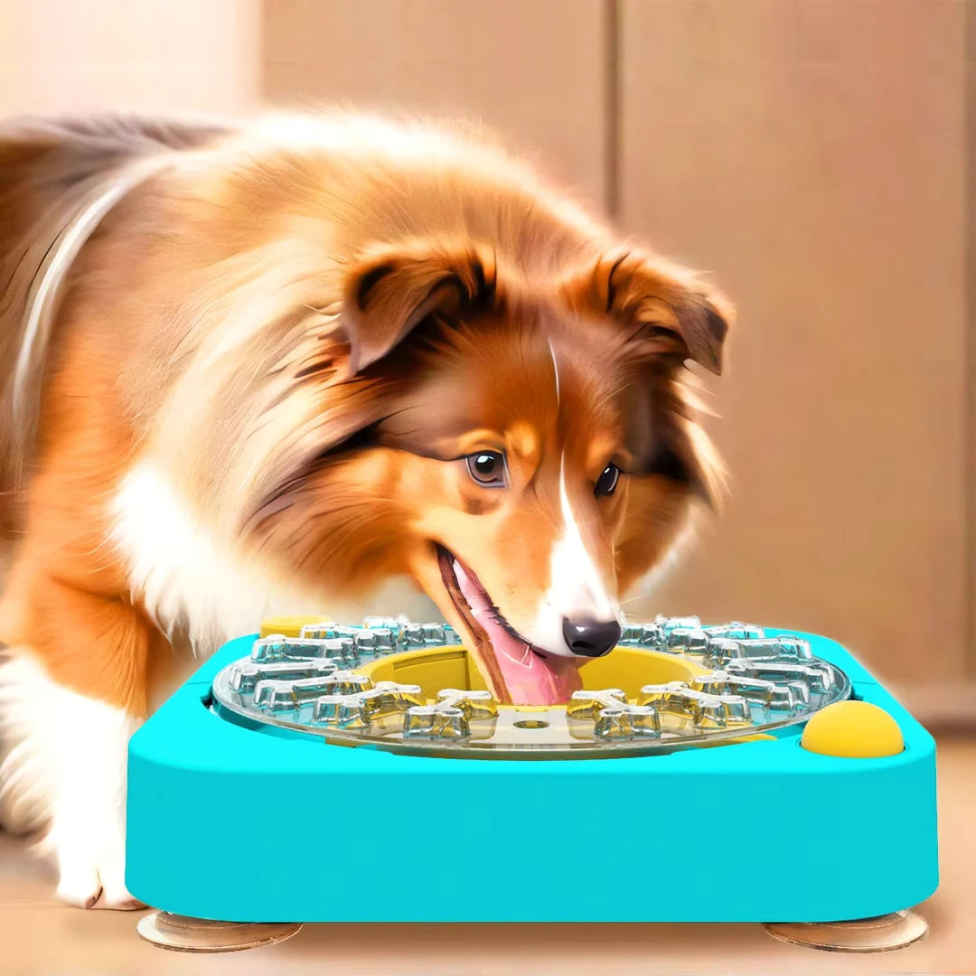 Puzzle Interactivo 3 en 1 para Perros: Comedero Lento con Dificultad Ajustable