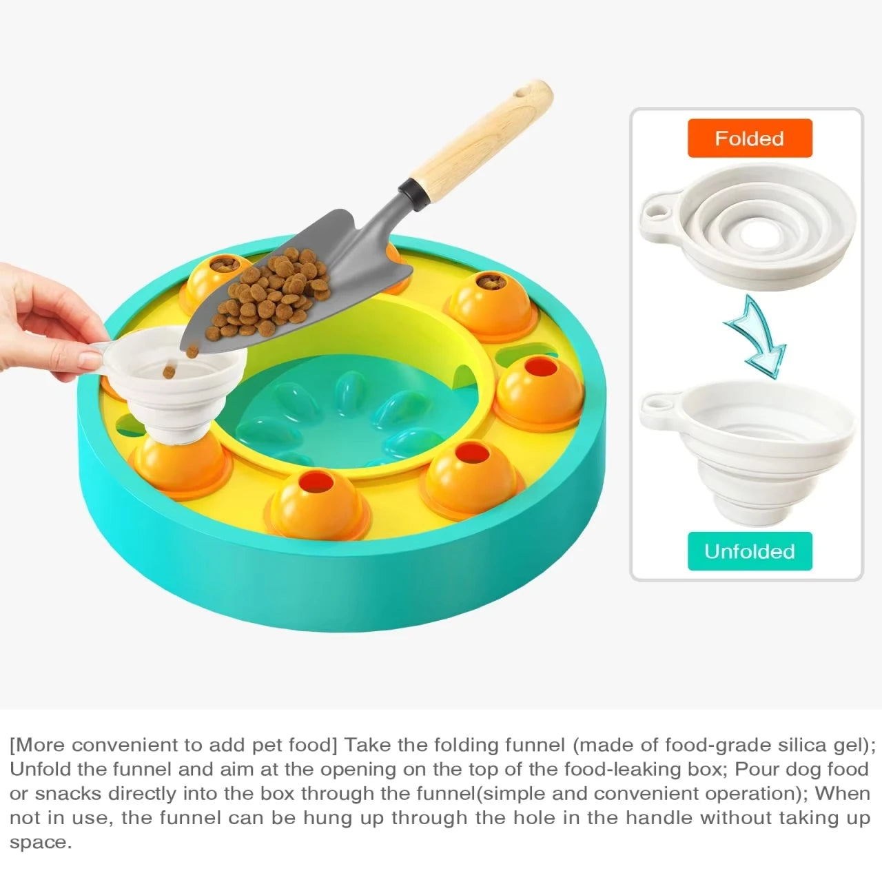 Puzzle Interactivo 3 en 1 para Perros: Comedero Lento con Dificultad Ajustable