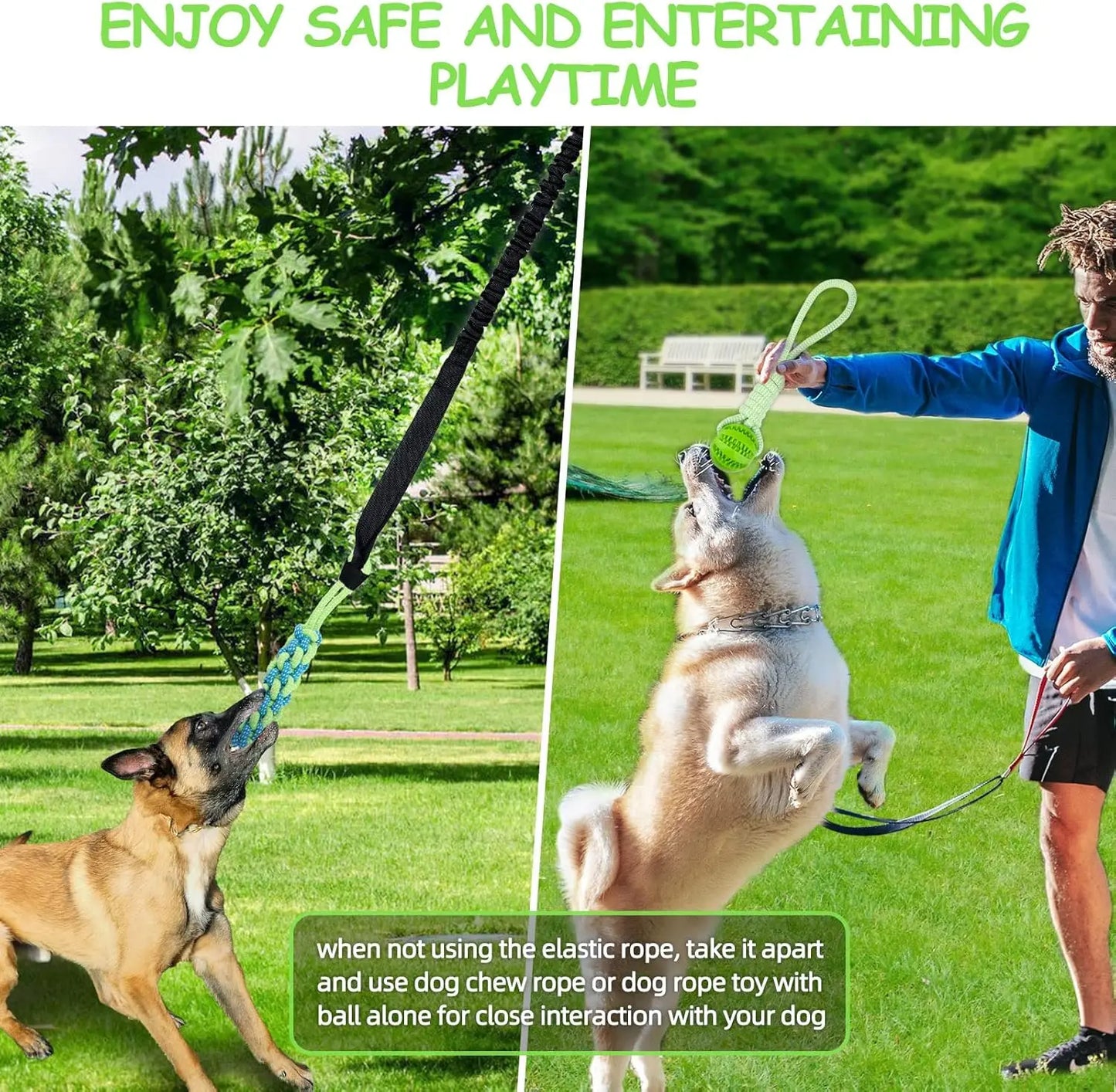 Spring Pole: Juguete Colgante de Resistencia para Perros Fuertes