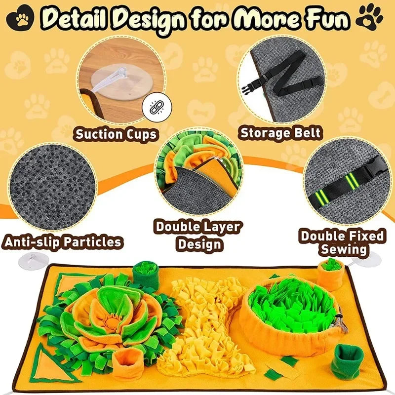 Alfombra Olfativa Extra Grande (XL) para Perros - Manta de Juego y Comida Lenta