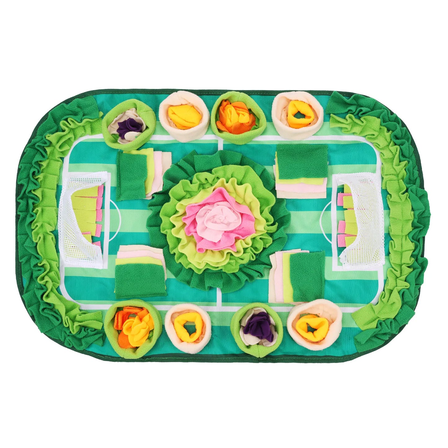 Alfombra Olfativa Floral Gigante (77x50cm) - Manta de Juego Resistente para Mascotas