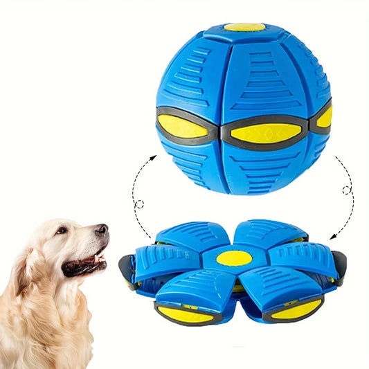 Pelota Mágica 2 en 1: Disco Volador Transformable para Perros
