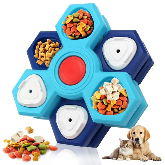 Puzzle Interactivo Avanzado 3 en 1 - Comedero Lento Multinivel y Plato Lamedor