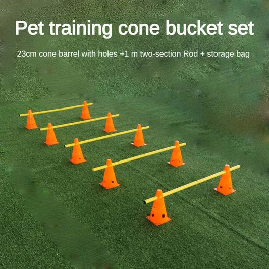 Kit de Agilidad para Perros - Set de Entrenamiento con Salto, Aro y Slalom