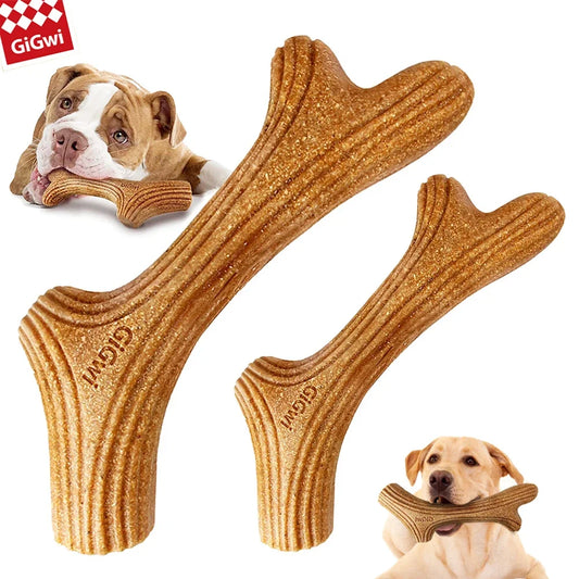 Mordedor "Asta de Madera" para Perros - Juguete Ultra Resistente Sabor a Pino