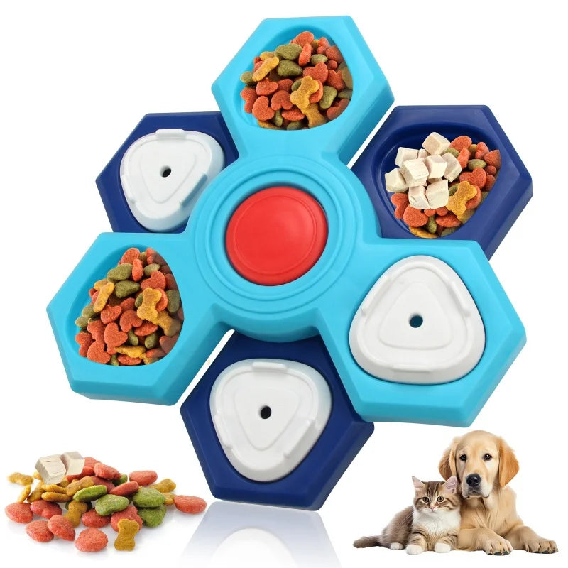 Puzzle Interactivo Avanzado 3 en 1 - Comedero Lento Multinivel y Plato Lamedor