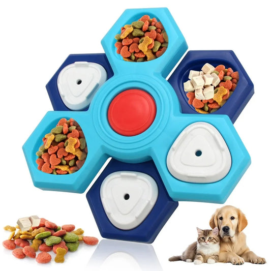 Puzzle Interactivo Avanzado 3 en 1 - Comedero Lento Multinivel y Plato Lamedor