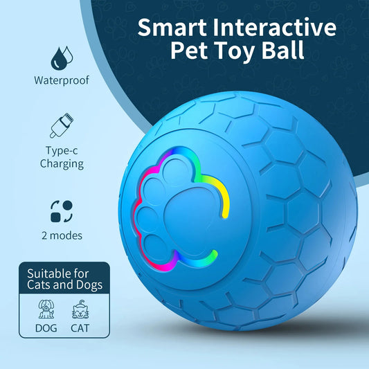 Pelota Inteligente "Disco Ball" con Luces LED y Movimiento Automático