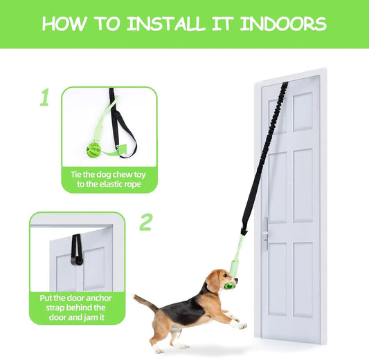 Spring Pole: Juguete Colgante de Resistencia para Perros Fuertes
