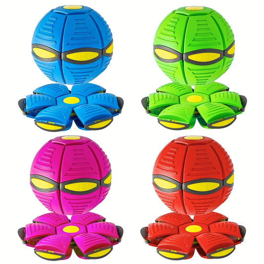 Pelota Mágica 2 en 1: Disco Volador Transformable para Perros